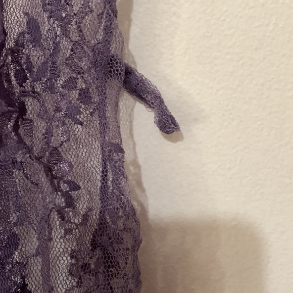 Romantic Purple Lace Kimono Top La Vie en Rose (Size M) - Picture 4 of 7